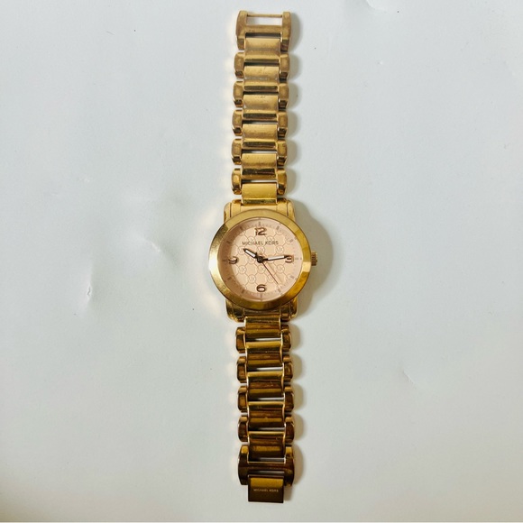 Gold & Pink Michael Kors Watch - Picture 8 of 12